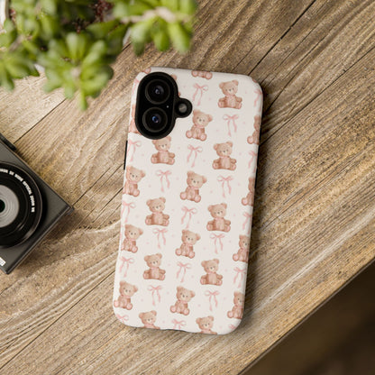 Coquette Teddy Bear Phone Case