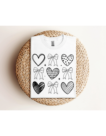 Black Valentines Coquette shirt