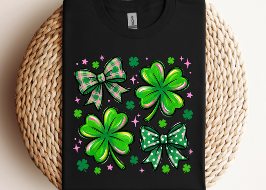 St. Patties Coquette Clover Shirt