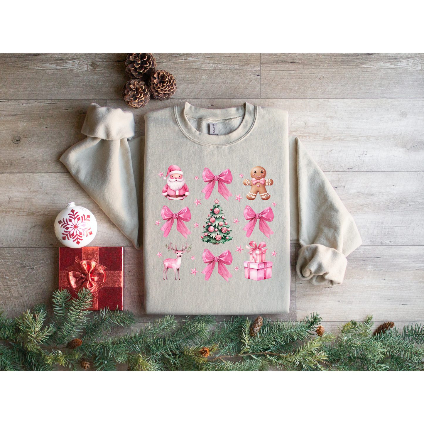 Christmas Coquette Gingerbread Sweatshirt