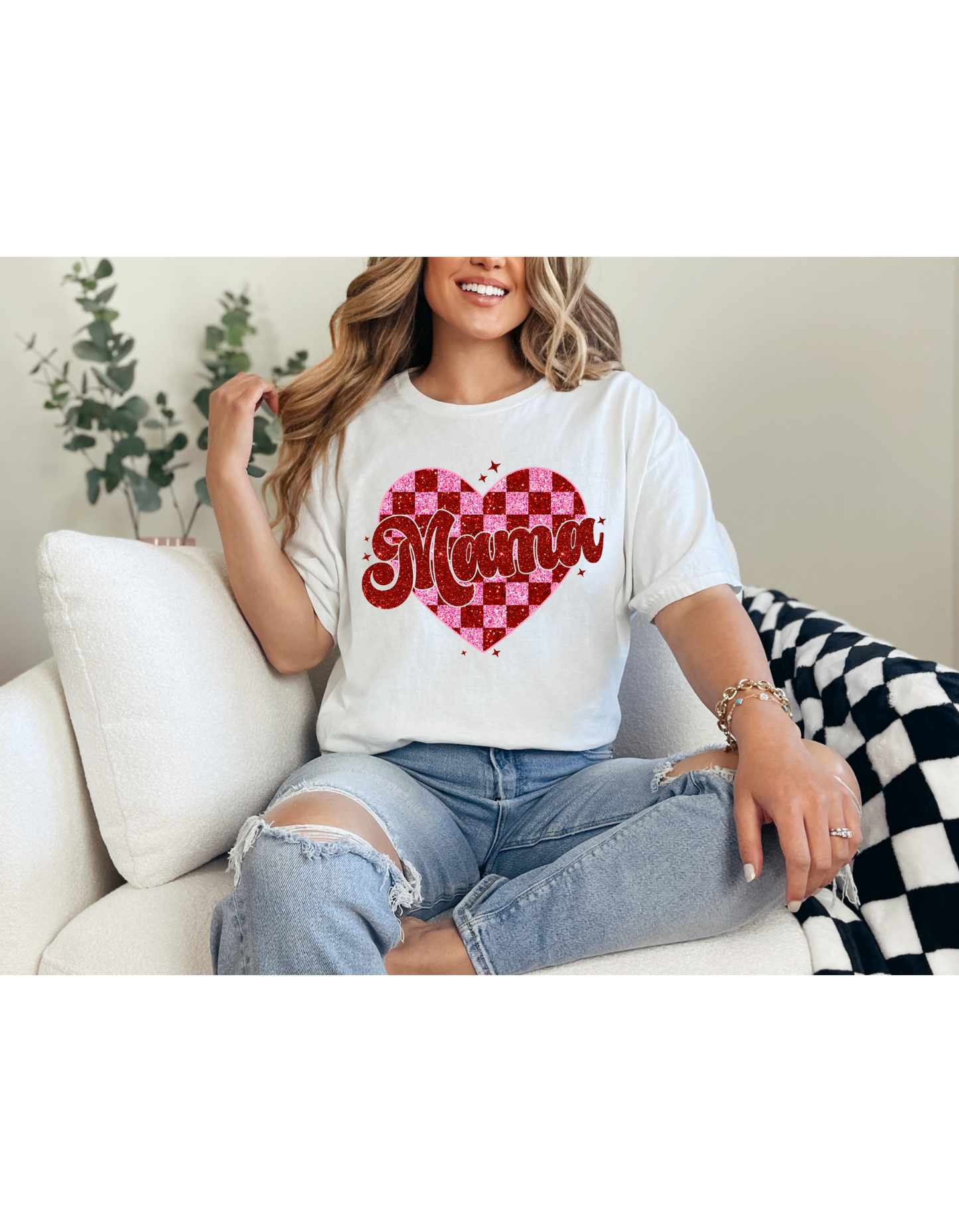 Glitter Mama Valentine's Shirt