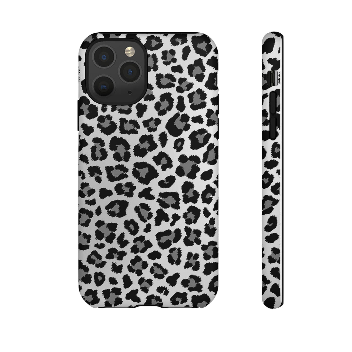 Black and Grey Cheetah Print Phone Case