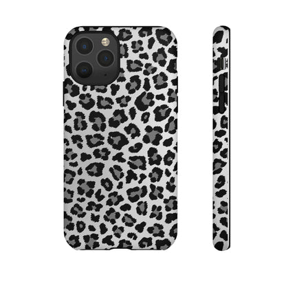 Black and Grey Cheetah Print Phone Case