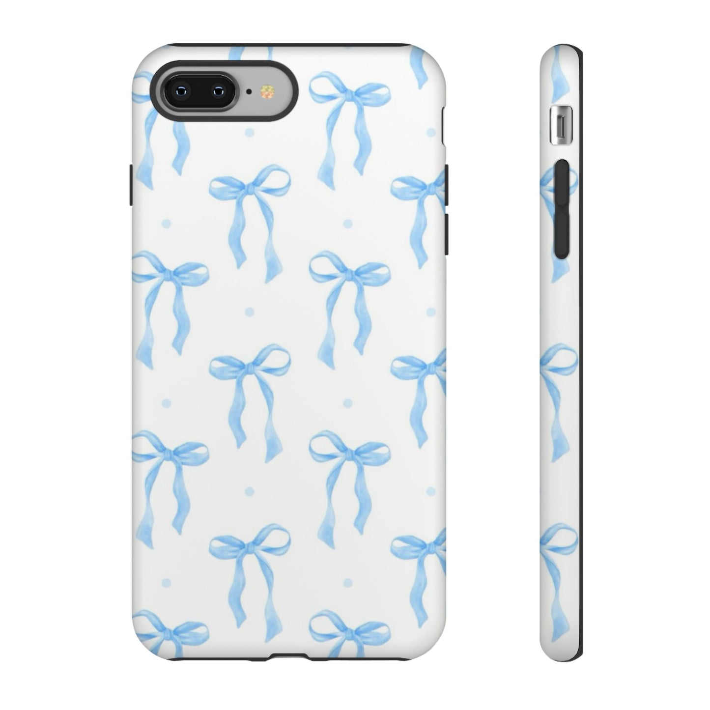 Blue Coquette Bow Phone Case