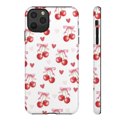 Cherry Coquette Cute Durable Tough Phone Case