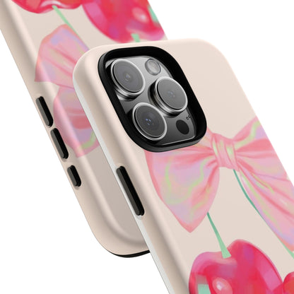 Cherry Bow Pink Phone Case