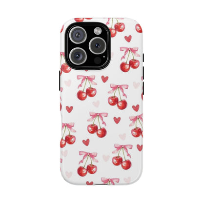 Cherry Coquette Cute Durable Tough Phone Case