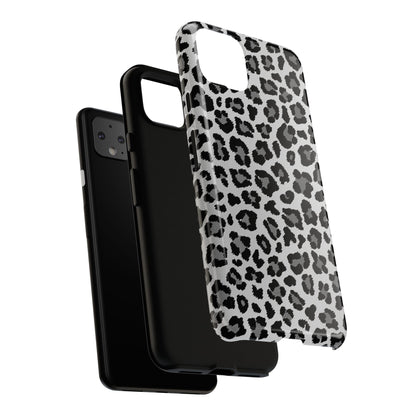 Black and Grey Cheetah Print Phone Case