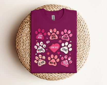 Valentine's Dog Print Shirt