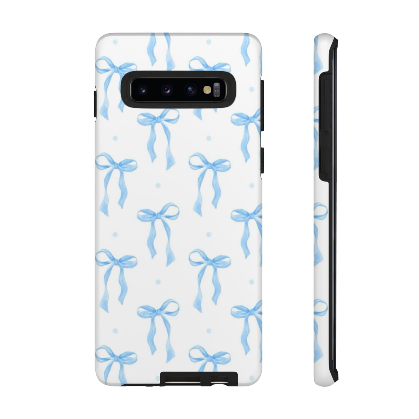 Blue Coquette Bow Phone Case