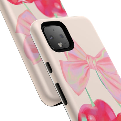 Cherry Bow Pink Phone Case