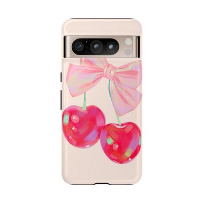 Cherry Bow Pink Phone Case