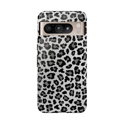 Black and Grey Cheetah Print Phone Case