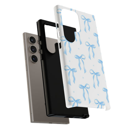 Blue Coquette Bow Phone Case