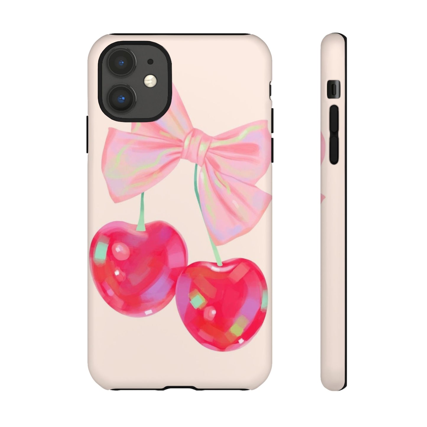 Cherry Bow Pink Phone Case