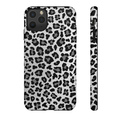 Black and Grey Cheetah Print Phone Case