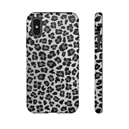 Black and Grey Cheetah Print Phone Case