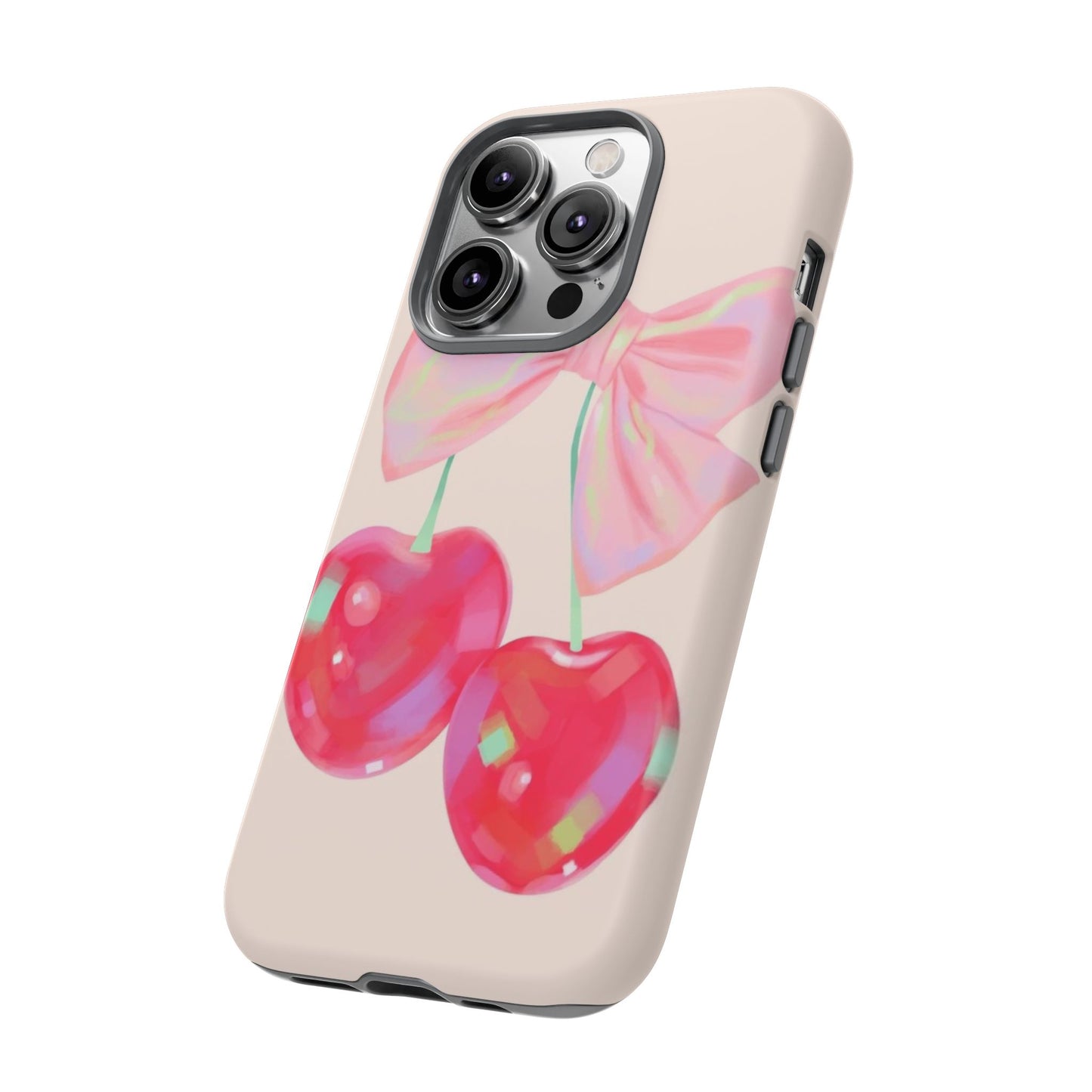 Cherry Bow Pink Phone Case