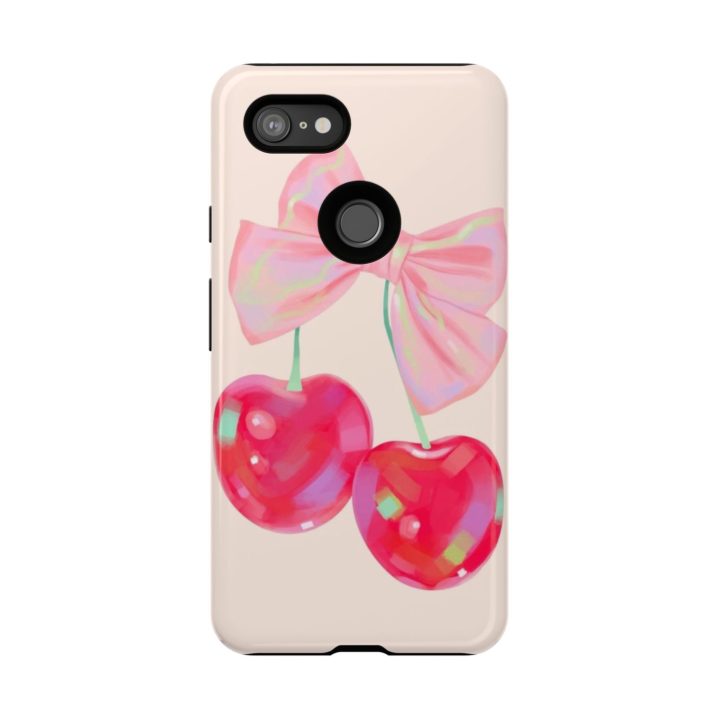 Cherry Bow Pink Phone Case