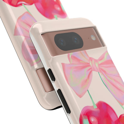 Cherry Bow Pink Phone Case