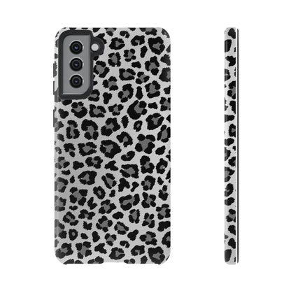 Black and Grey Cheetah Print Phone Case