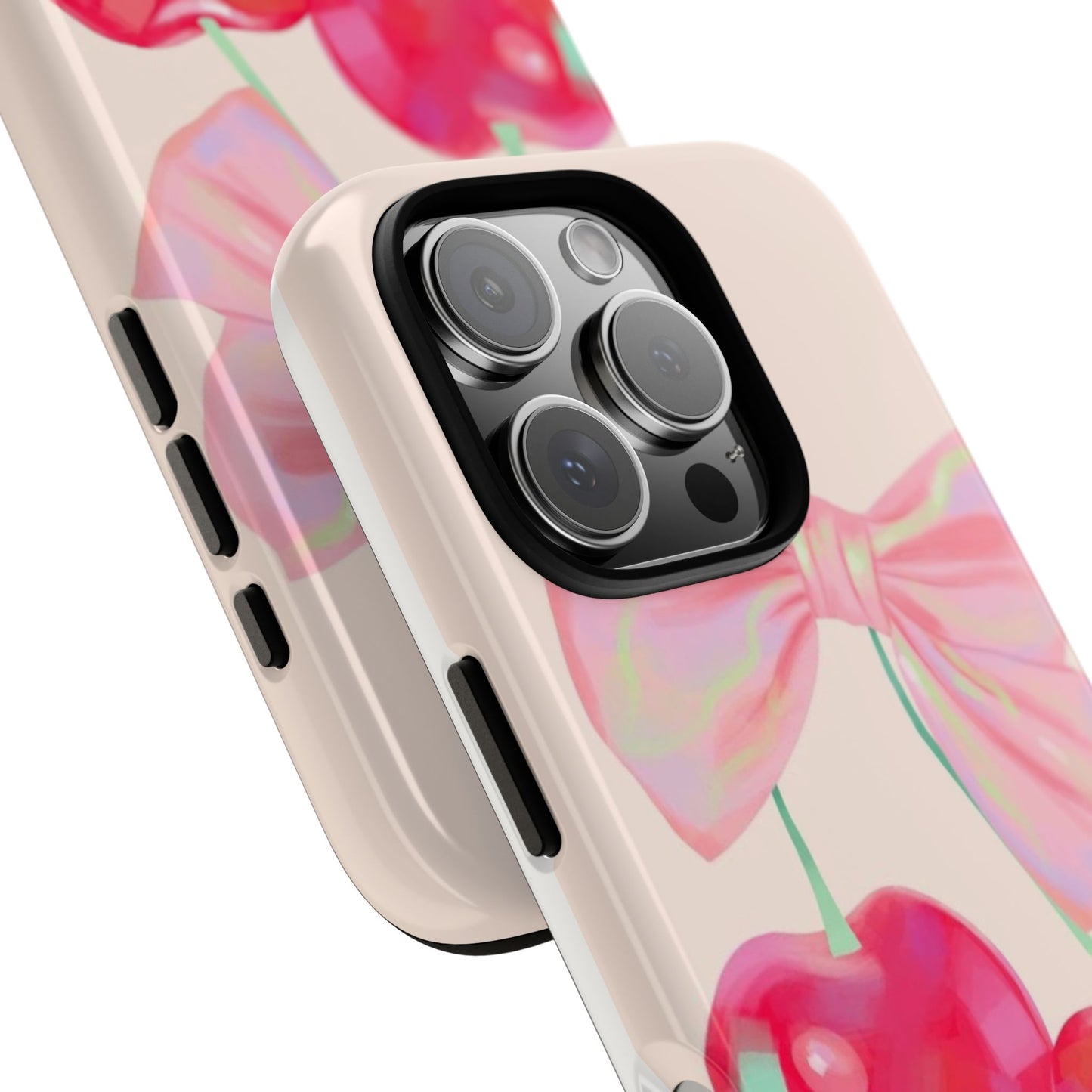 Cherry Bow Pink Phone Case