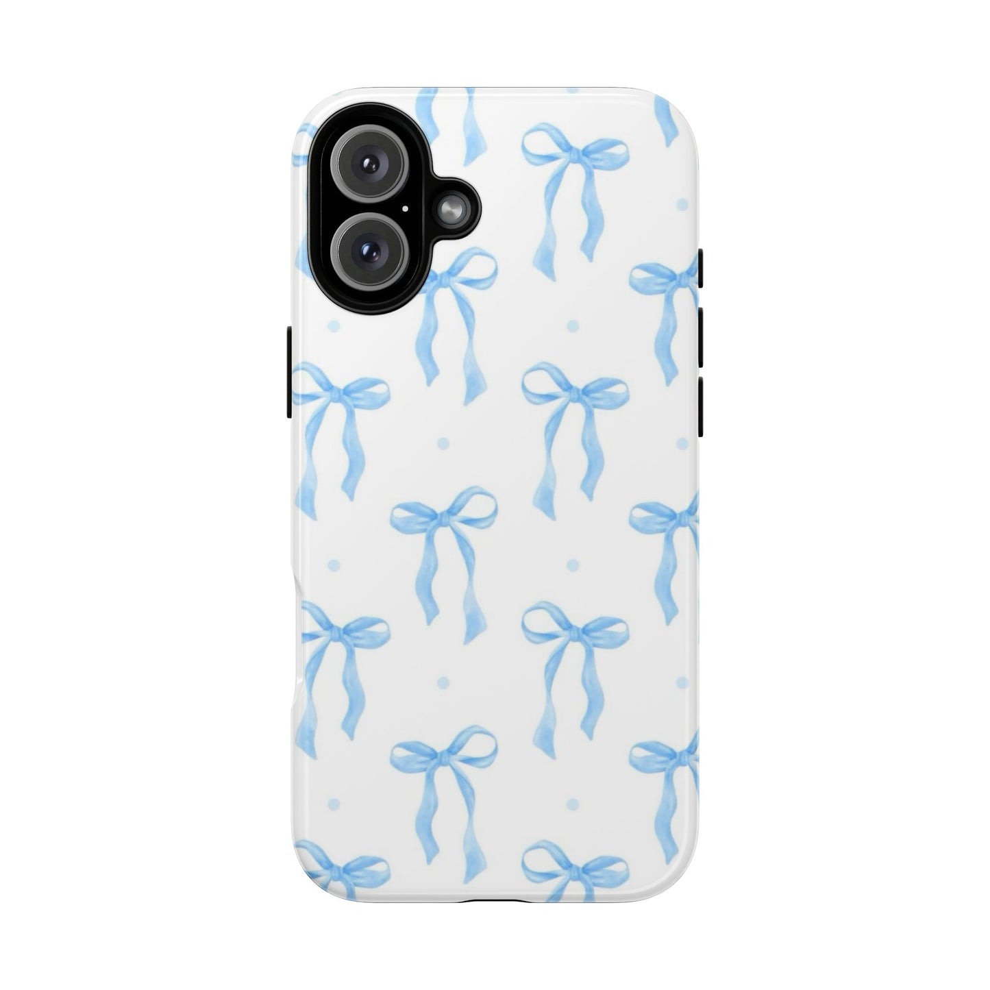 Blue Coquette Bow Phone Case