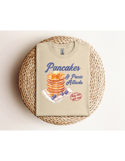 Pancake & Panic Attacks Distress Shirt