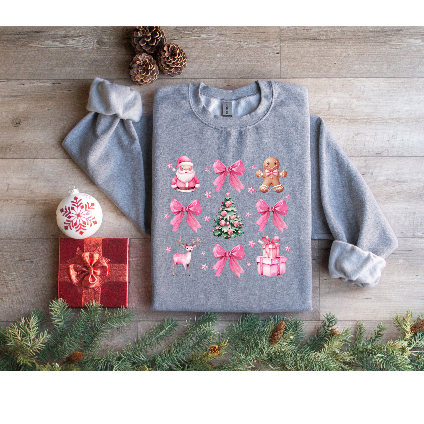 Christmas Coquette Gingerbread Sweatshirt