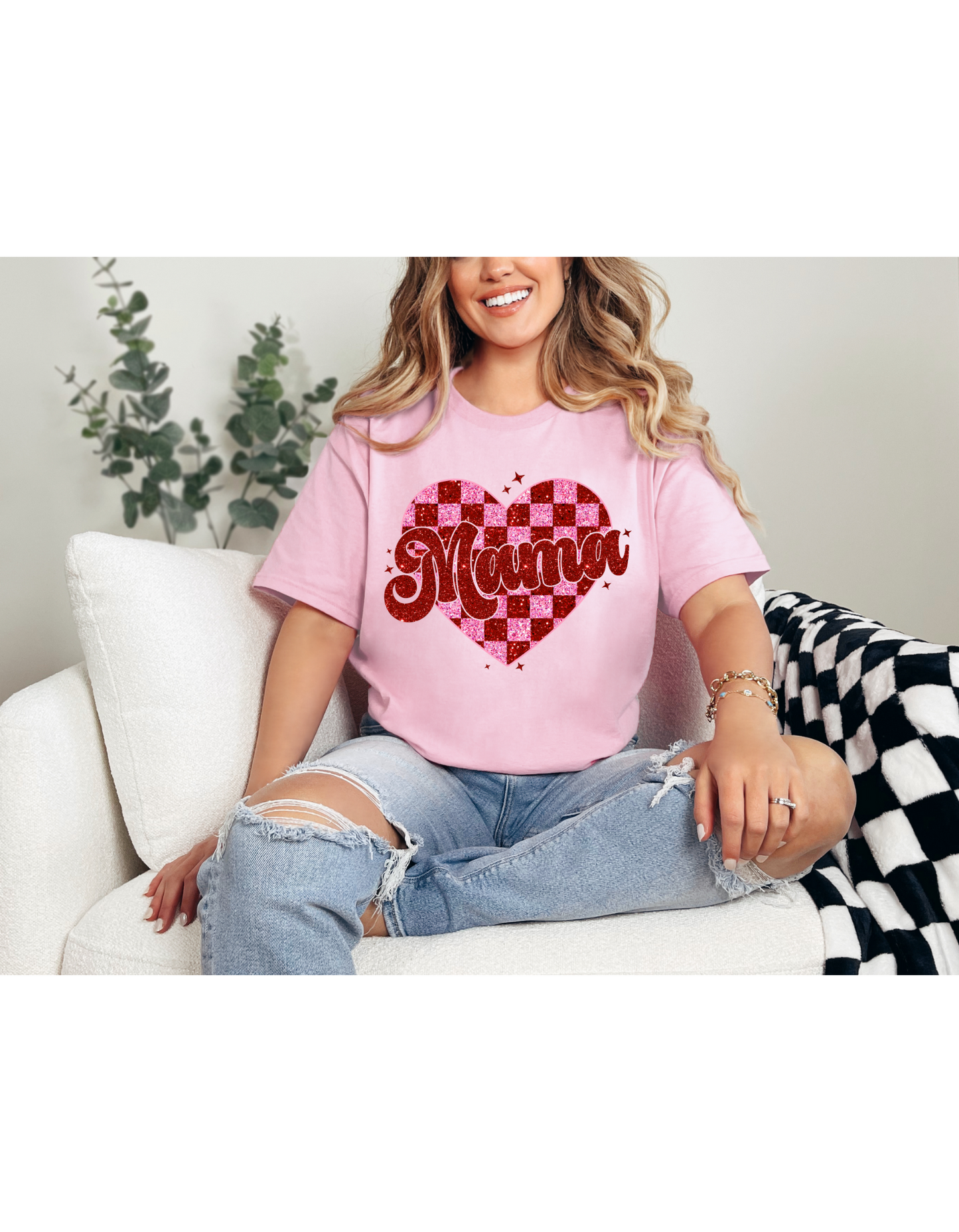 Glitter Mama Valentine's Shirt