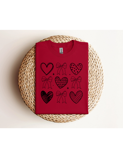 Black Valentines Coquette shirt