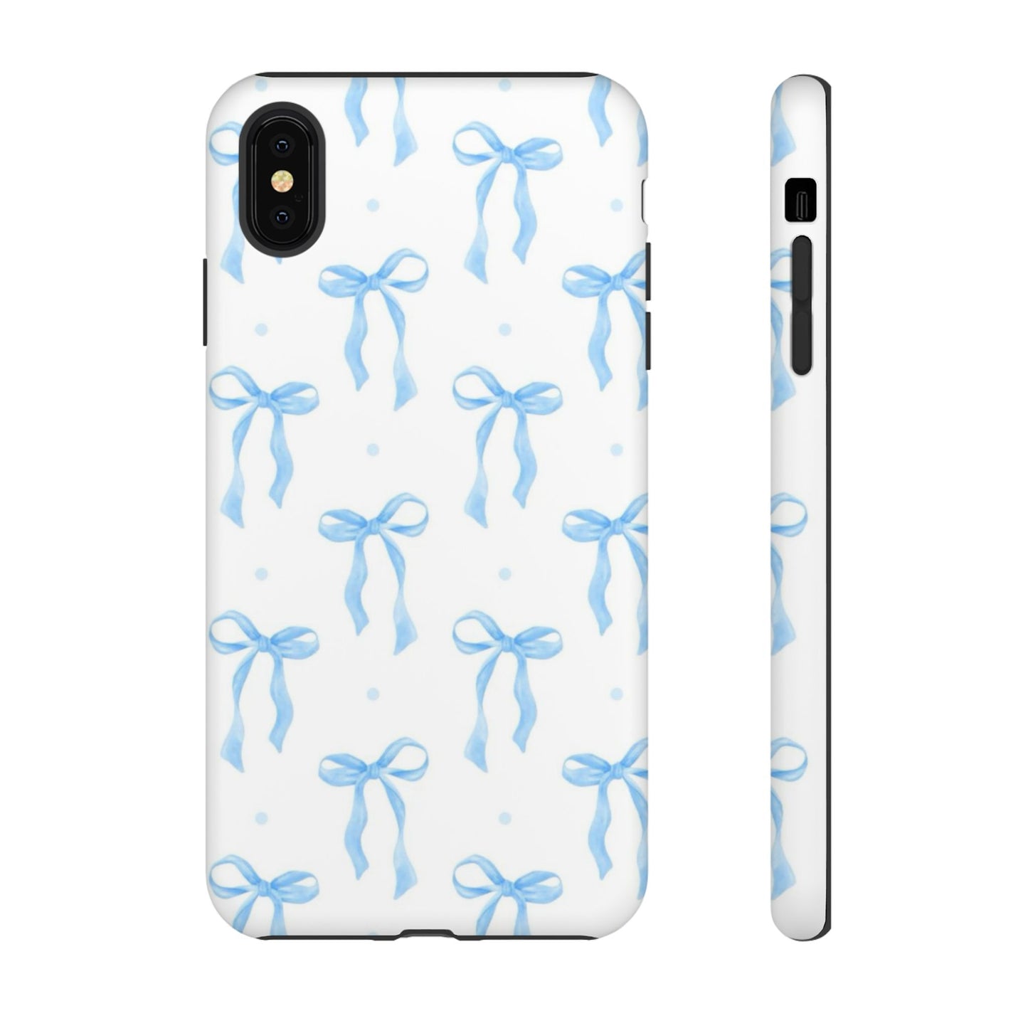 Blue Coquette Bow Phone Case