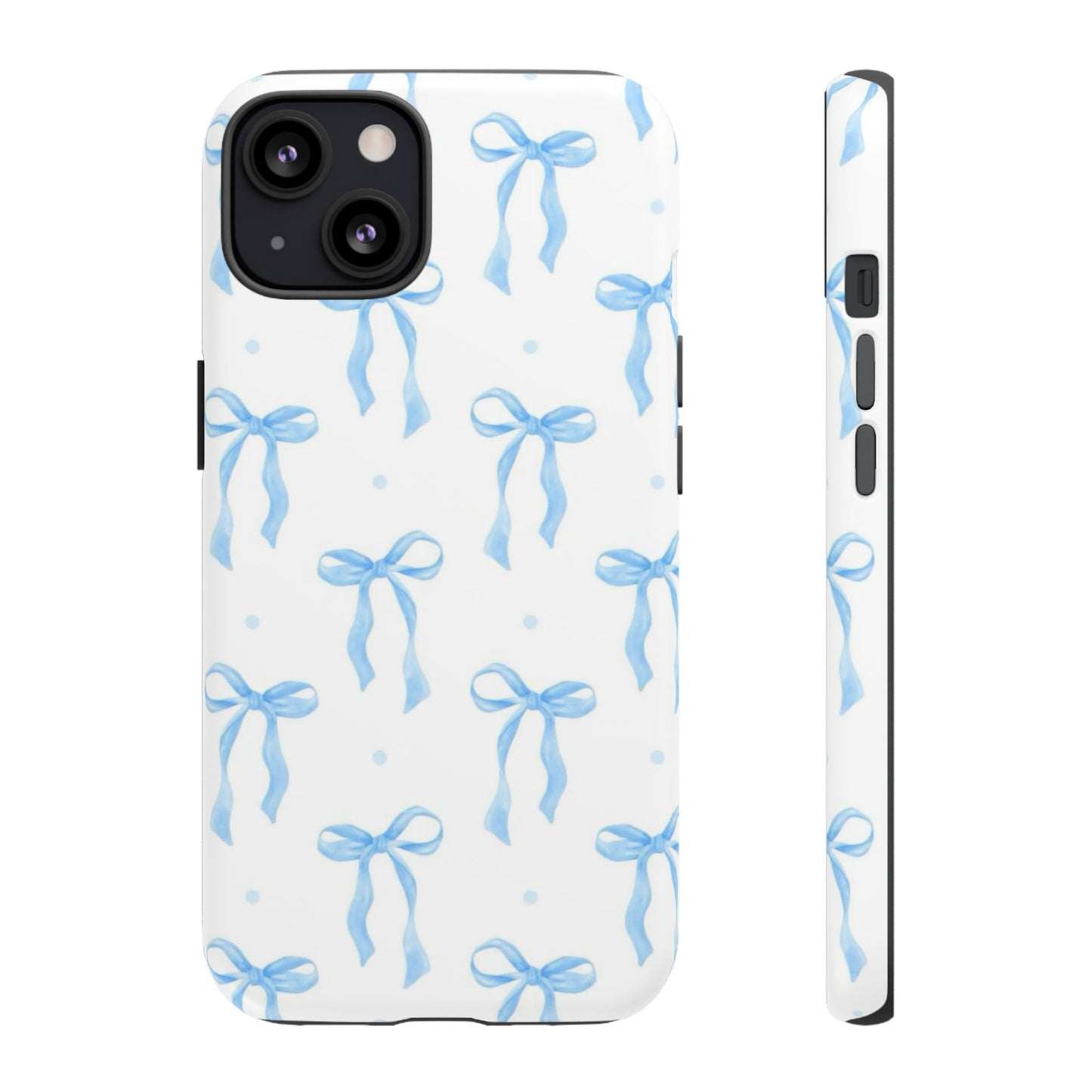 Blue Coquette Bow Phone Case