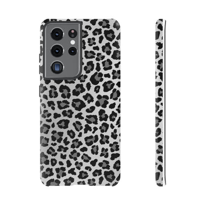 Black and Grey Cheetah Print Phone Case