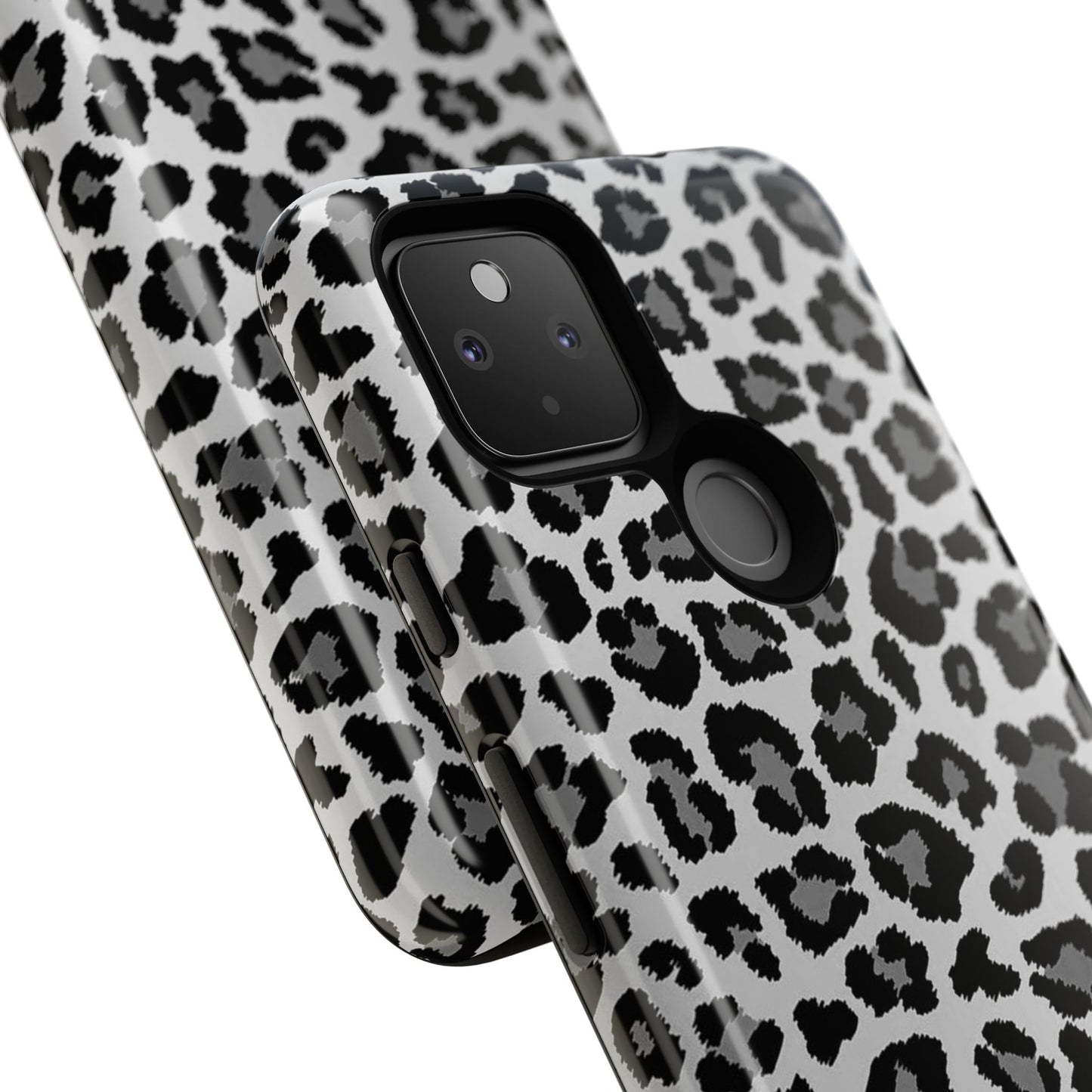 Black and Grey Cheetah Print Phone Case