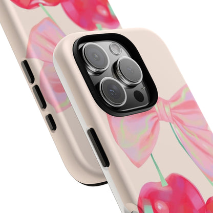 Cherry Bow Pink Phone Case