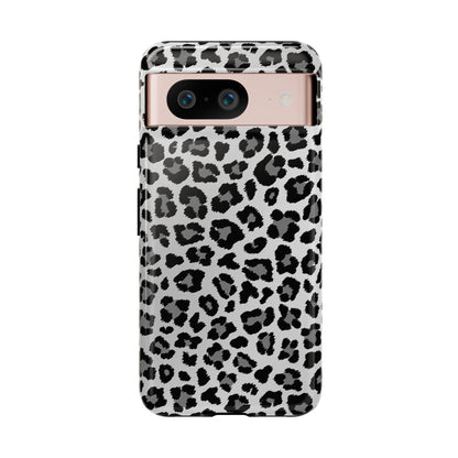 Black and Grey Cheetah Print Phone Case
