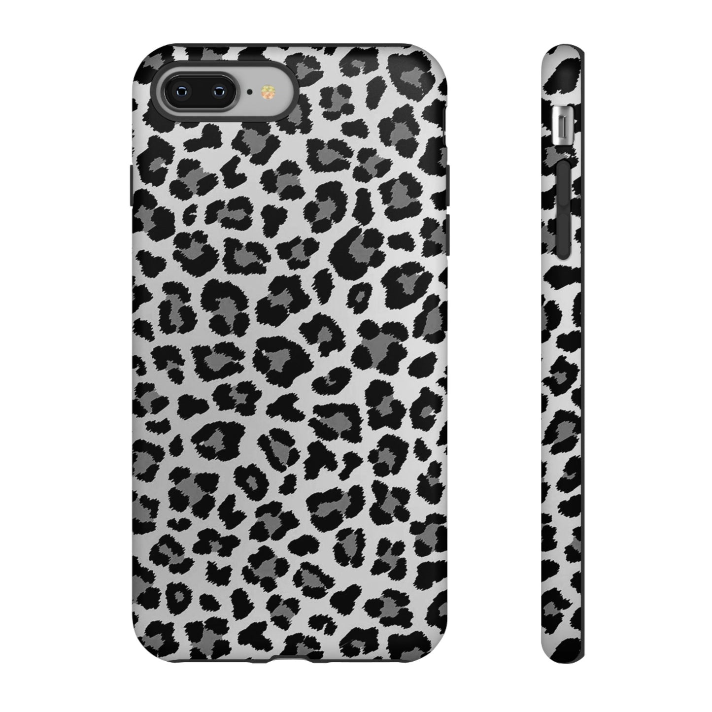 Black and Grey Cheetah Print Phone Case
