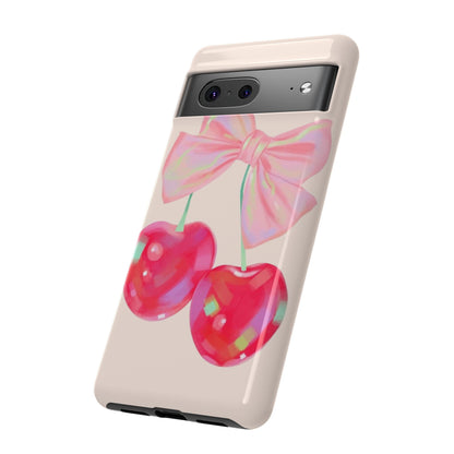 Cherry Bow Pink Phone Case