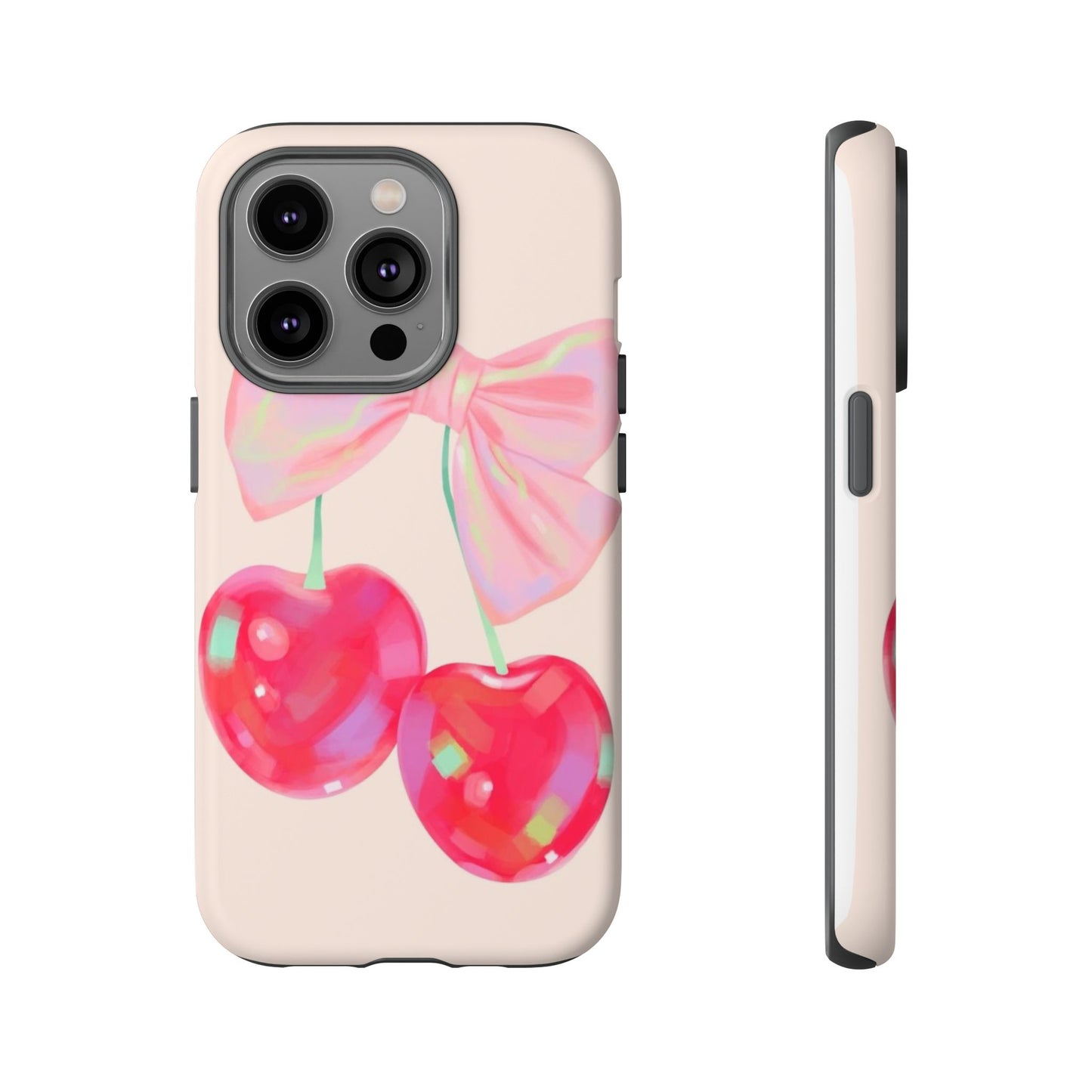 Cherry Bow Pink Phone Case
