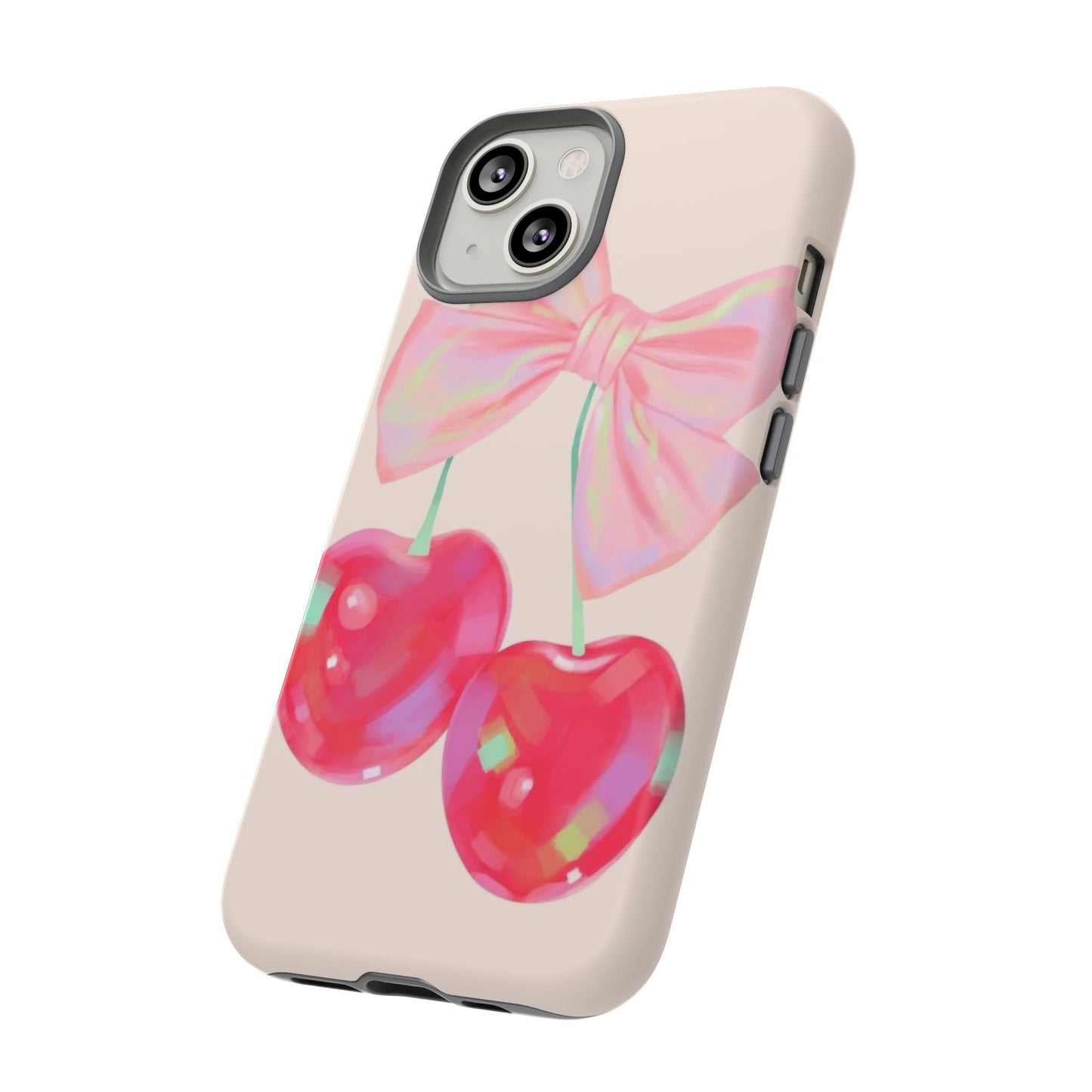 Cherry Bow Pink Phone Case