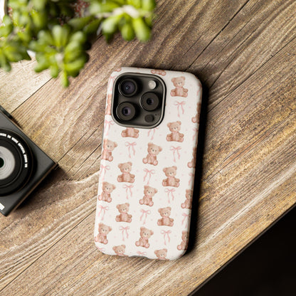 Coquette Teddy Bear Phone Case