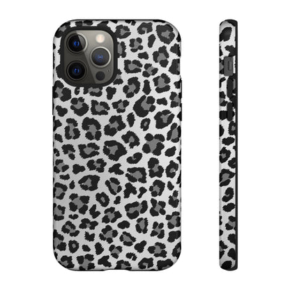 Black and Grey Cheetah Print Phone Case