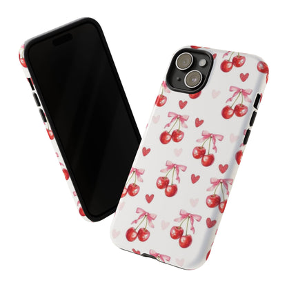 Cherry Coquette Cute Durable Tough Phone Case