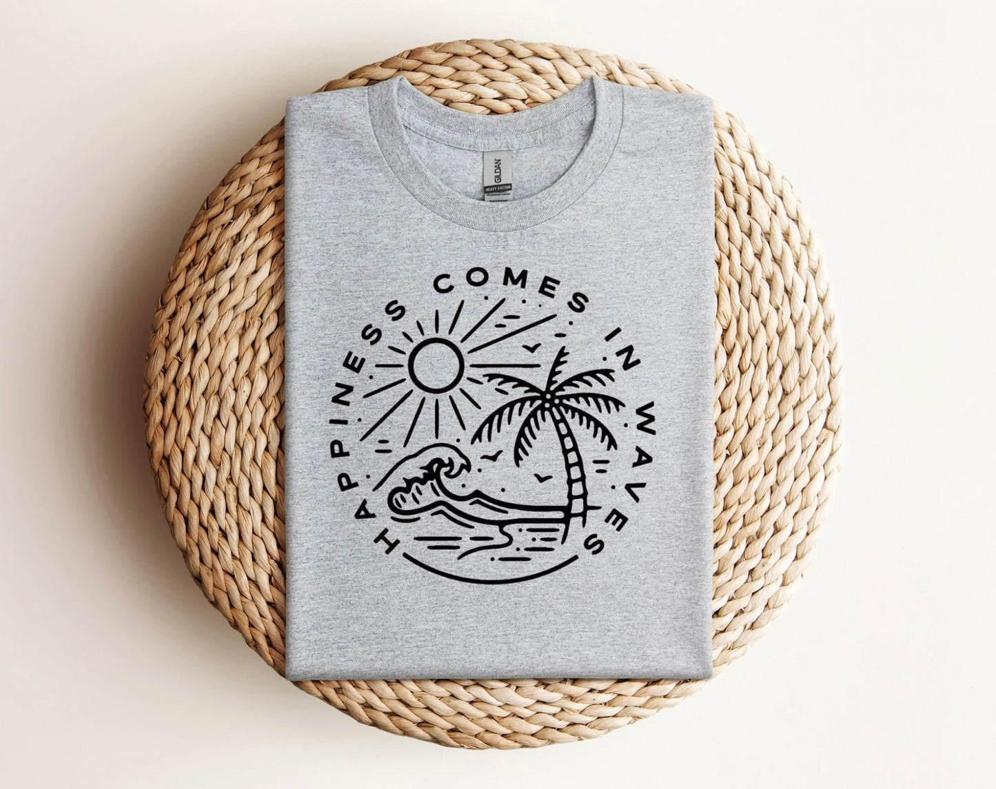 Happiness comes in waves shirt