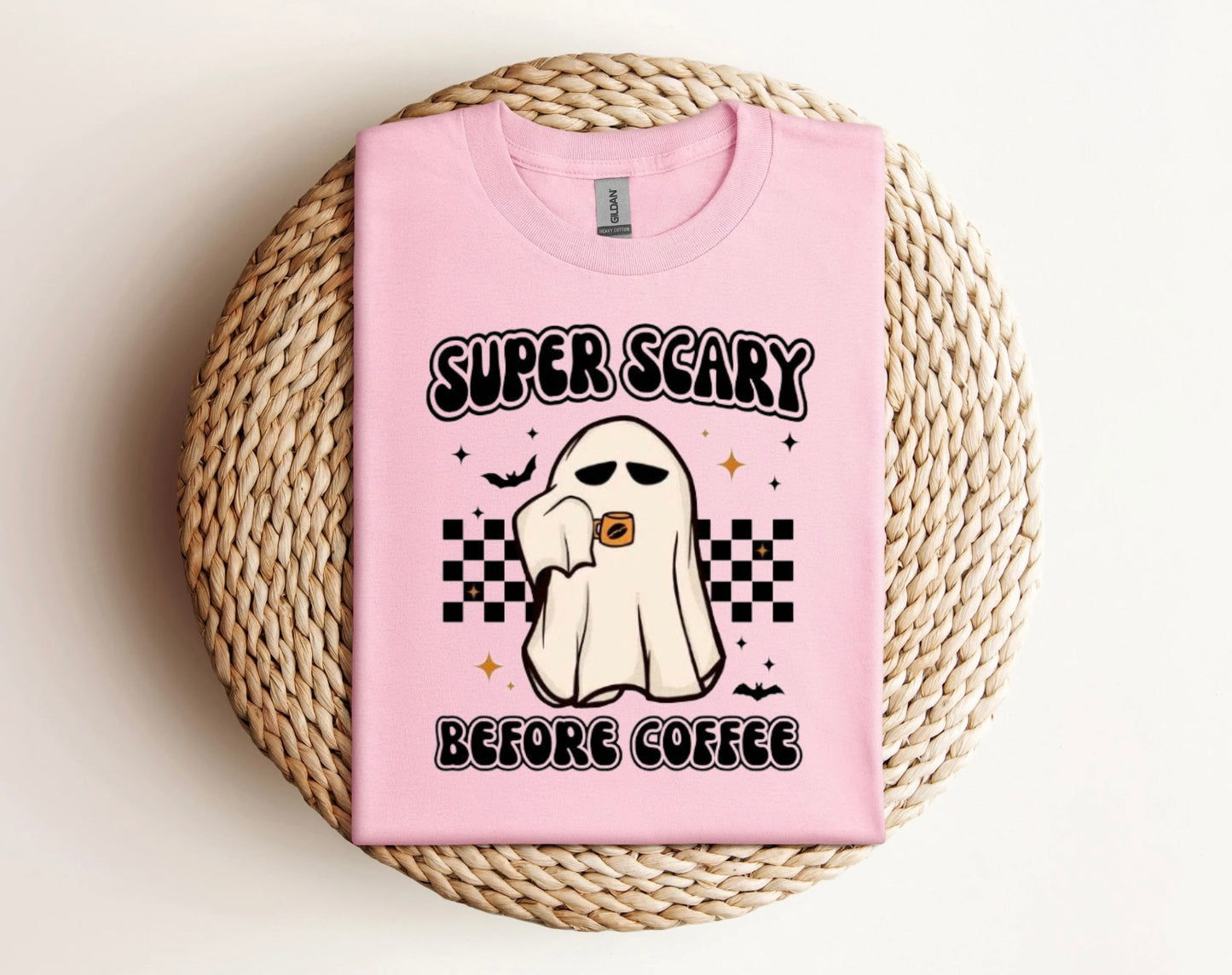 Super Scary Before Coffee Ghost Shirt