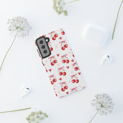 Cherry Coquette Cute Durable Tough Phone Case