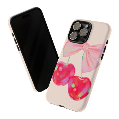 Cherry Bow Pink Phone Case