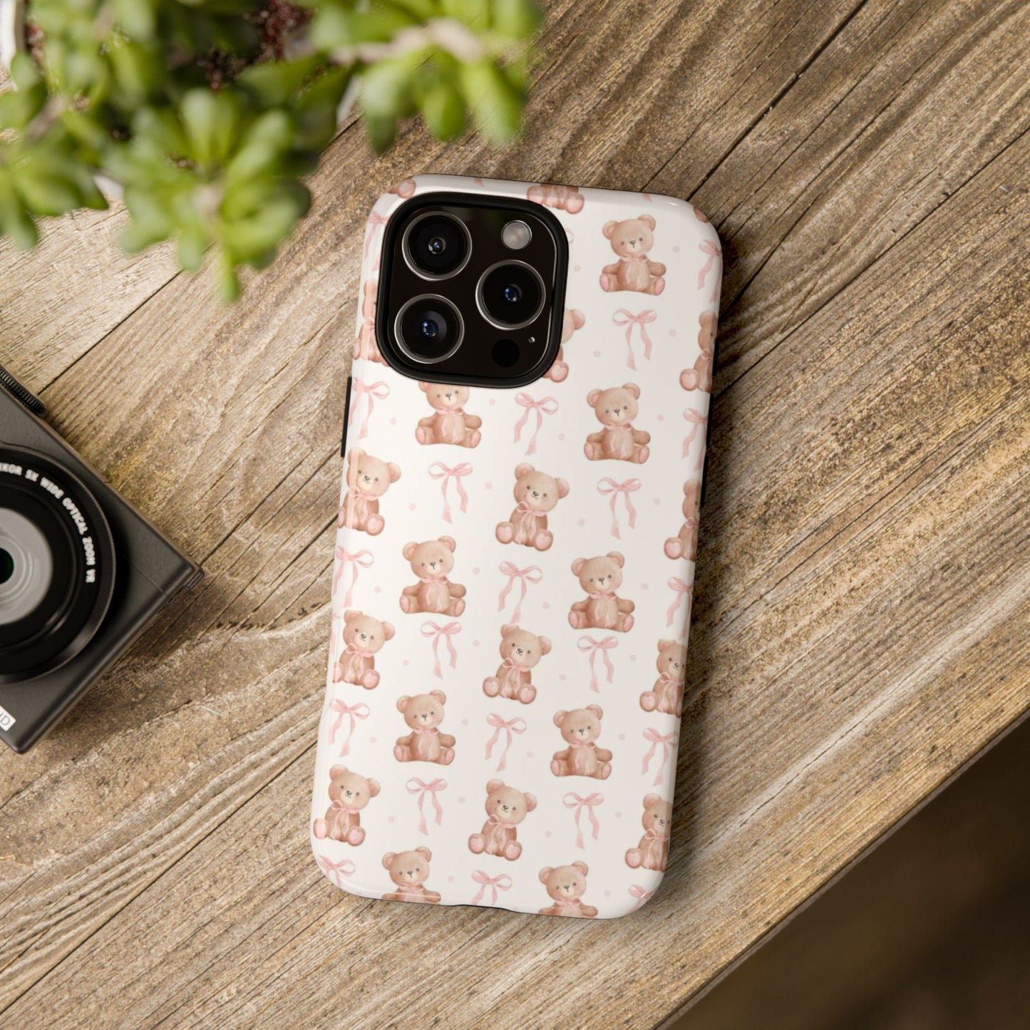 Coquette Teddy Bear Phone Case