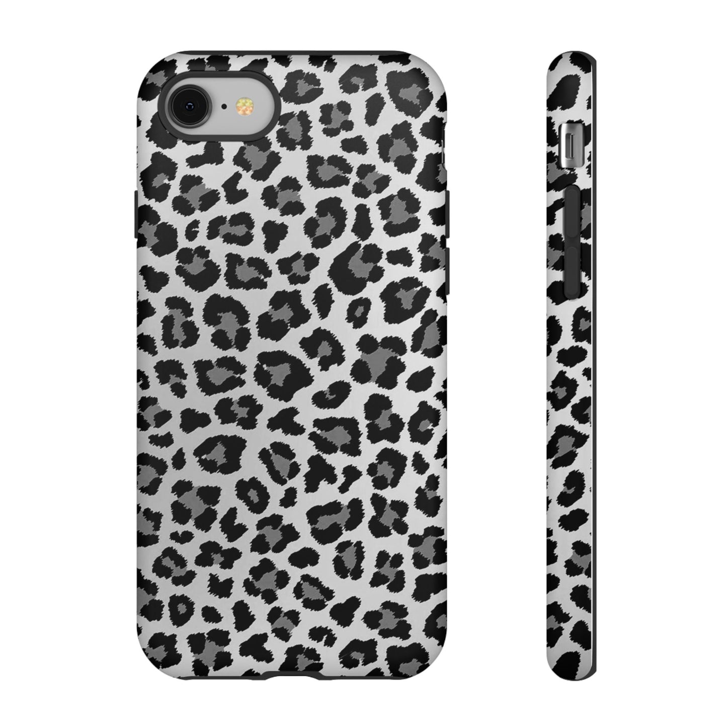 Black and Grey Cheetah Print Phone Case